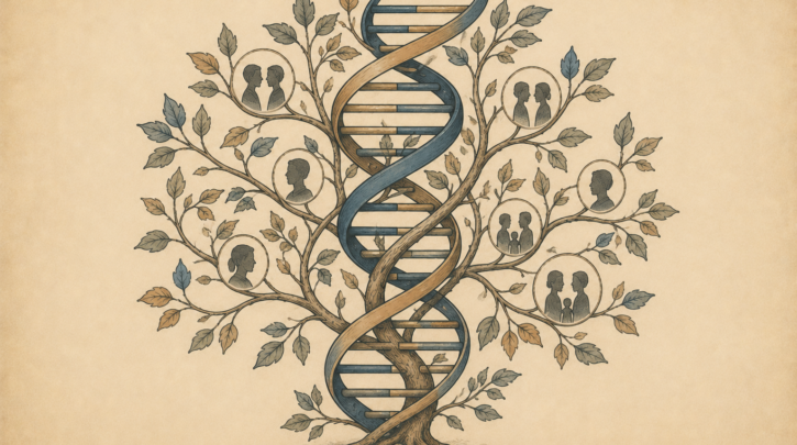 Illustration of DNA testing for French-Canadian ancestry and endogamy