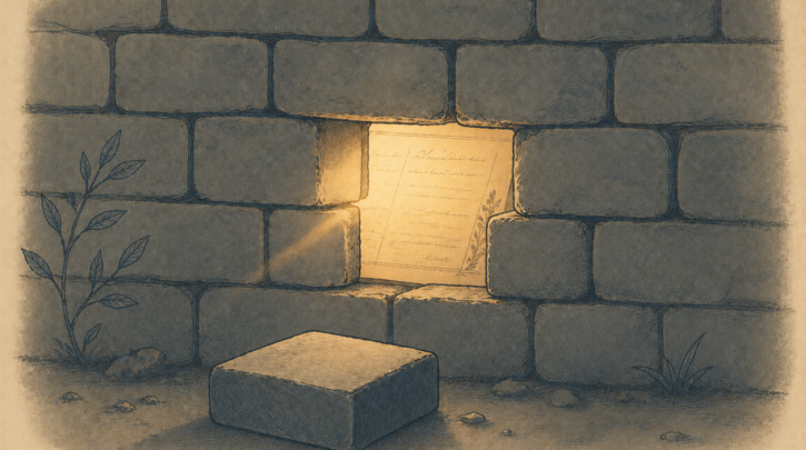 Illustration of breaking through a brick wall in French-Canadian genealogy