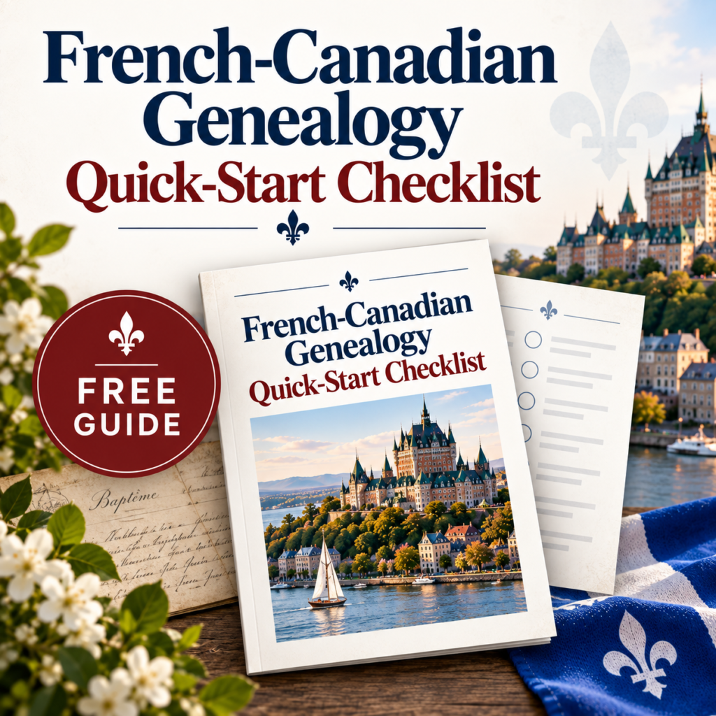 french-canadian genealogy checklist side banner